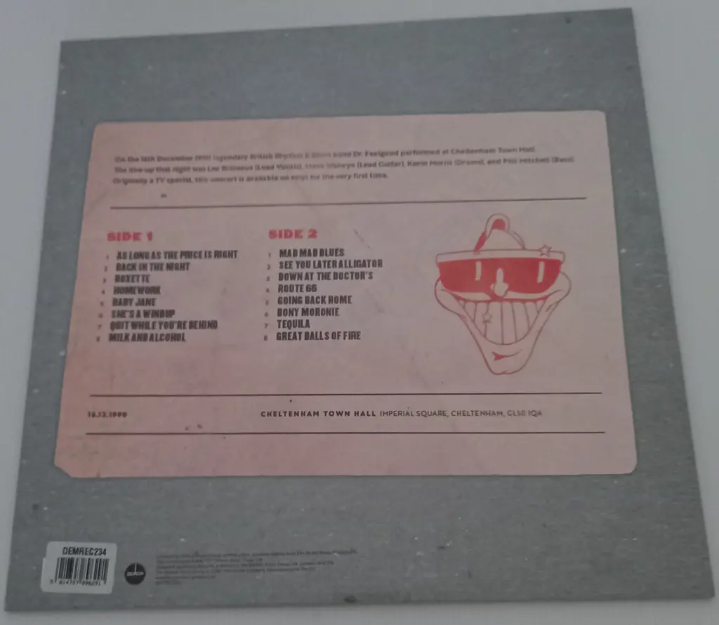 Dr. Feelgood, Live 1990, (Sealed album) Image 1++